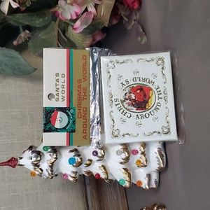 Vintage MINT IN PKG Kurt's Adler Christmas Around The World Mini Book Ornament